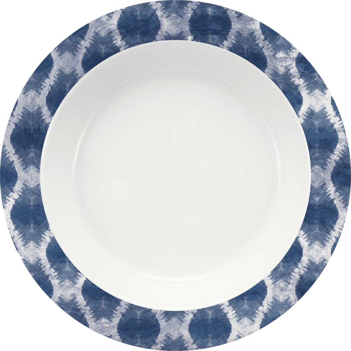 Spezialteller tief Fahne 23cm INVITA DIMENSION CALMERA blue