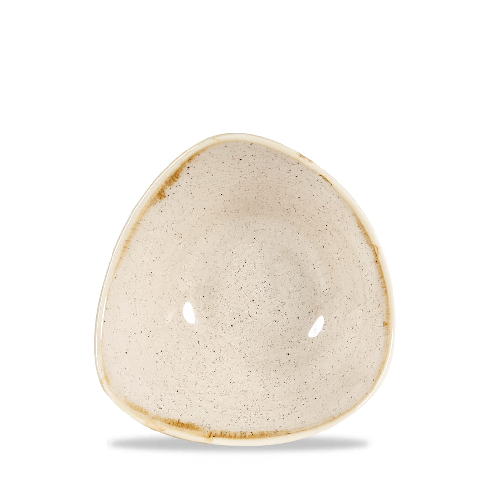 Schale dreieckig 15,3cm STONECAST nutmeg cream