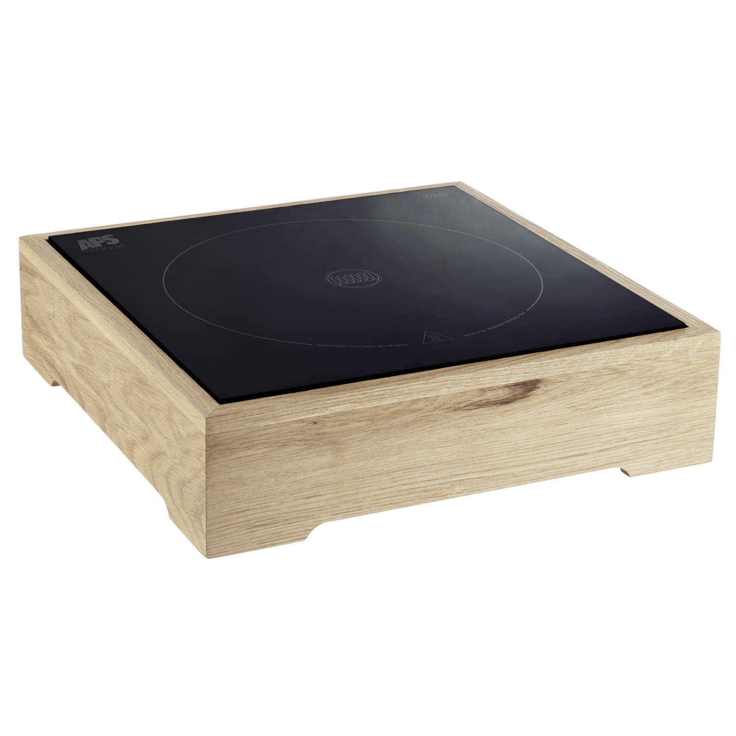 Induktionsstation, 2-tlg. Set39x39 cm, H:10 cm