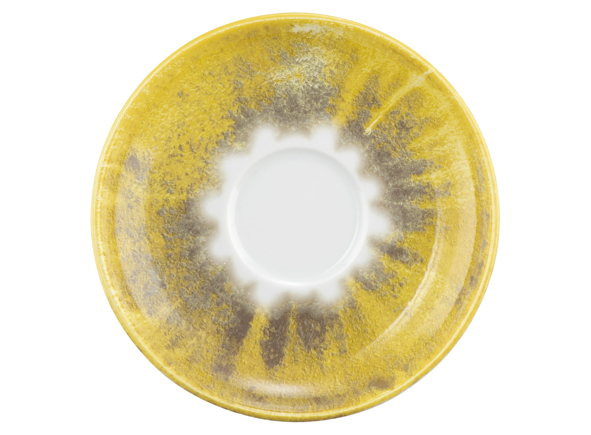 Kaffeeuntertasse rund 1131 MODERN LIFE batik kurkuma