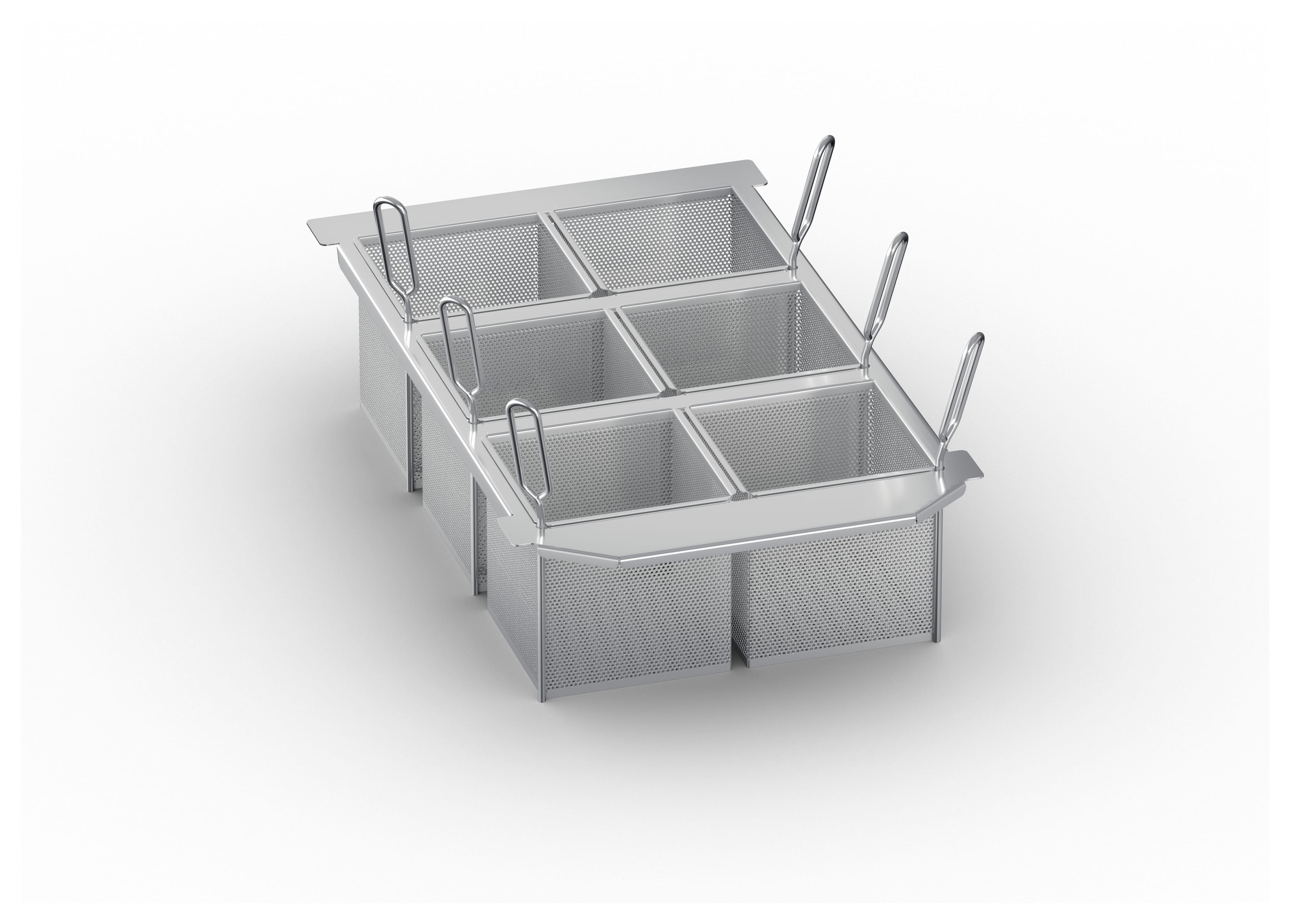 Kit 6 Körbe+Portionskorbrahmen 60.75.305