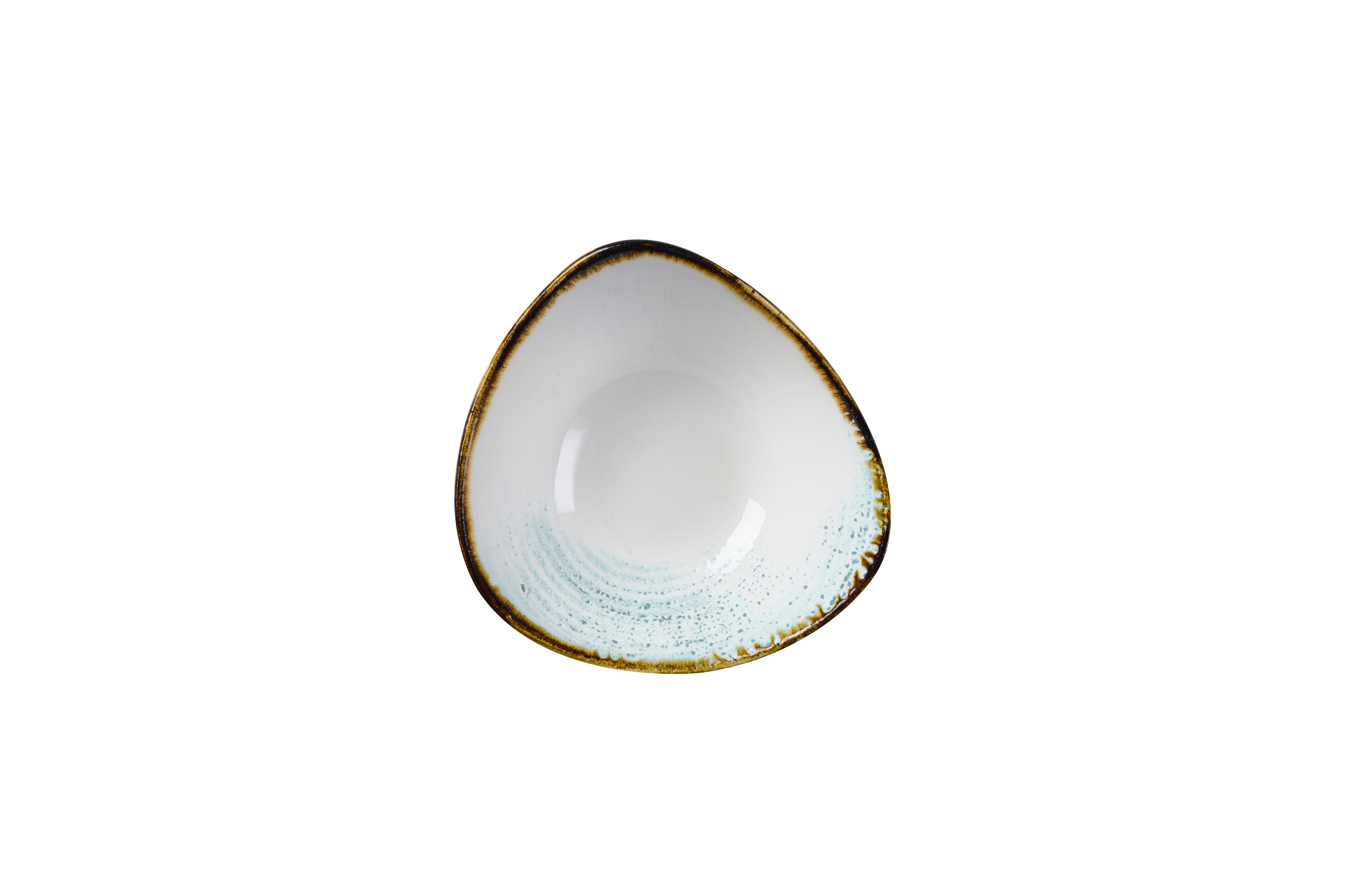 Schale dreieckig 18,5cm STUDIO PRINTS HOMESPUN ACCENTS aquamarine