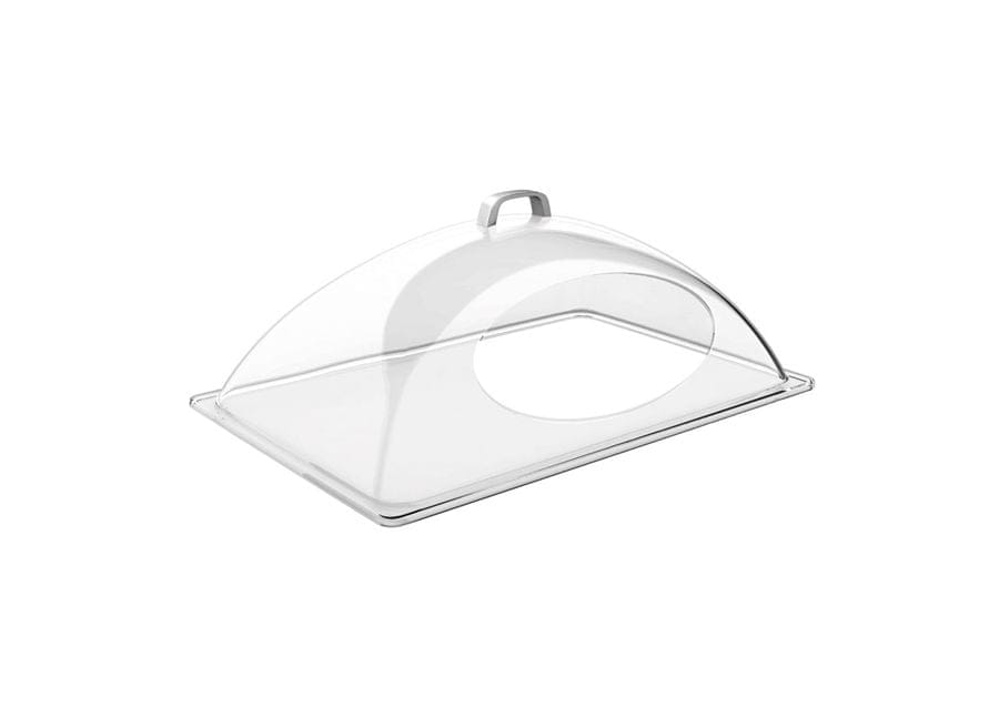 GN Kuppelhaube mit Frontausschnitt 54x33cm H:20cm