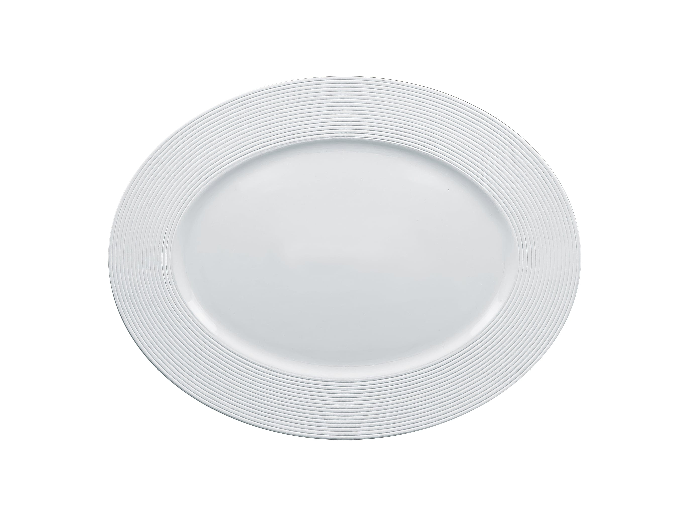 Platte oval 34x25x2,5cm EVOLUTION white