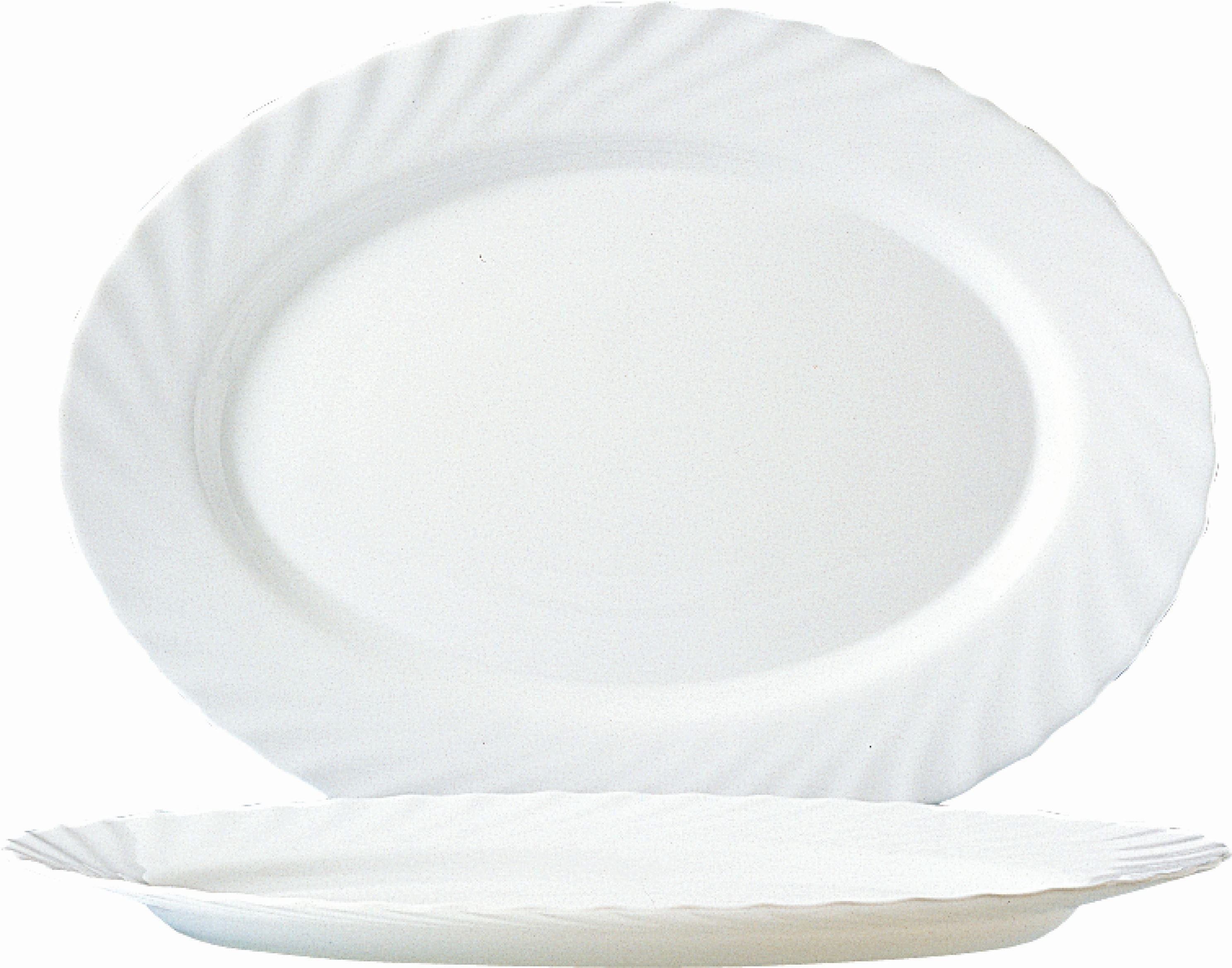 Platte oval 29cm TRIANON weiß