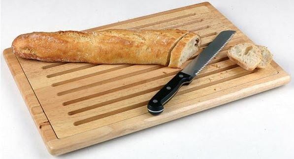 Brotschneidebrett 53x32,5x2cm mit Krümelfach