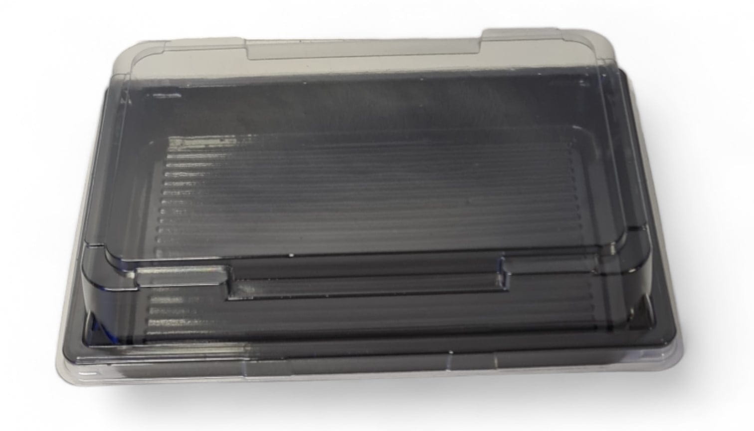 100 Stück Sushi-Schale mit Deckel No15 PET schwarz