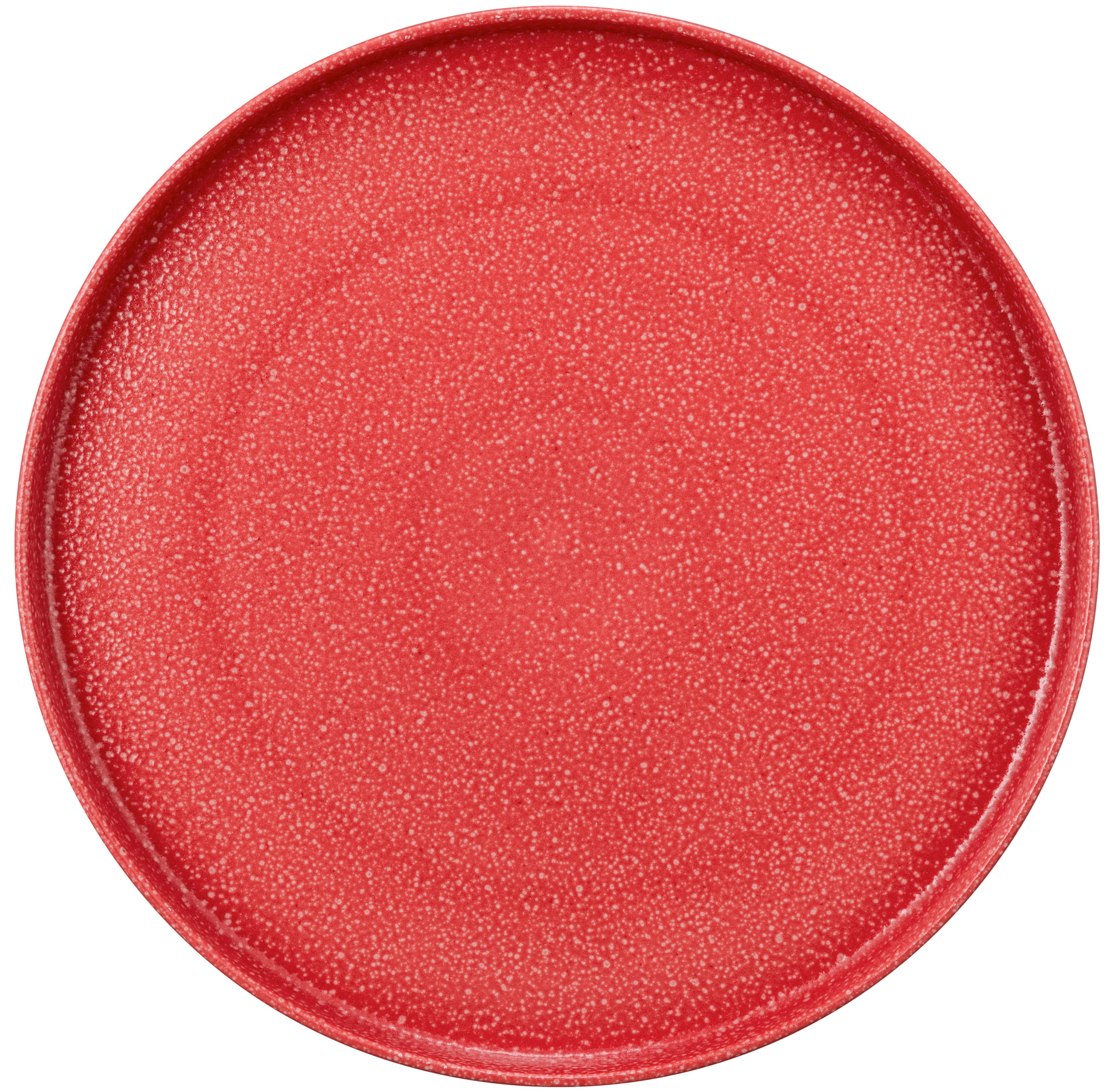 Teller flach 30cm GOOD MOOD intense red