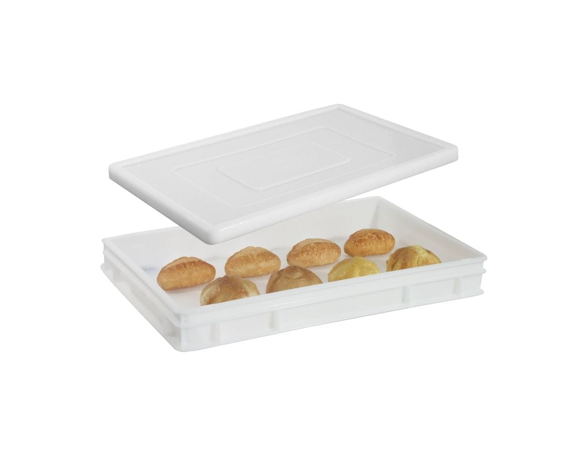 Stülpdeckel 60x40x2,5cm weiß PE