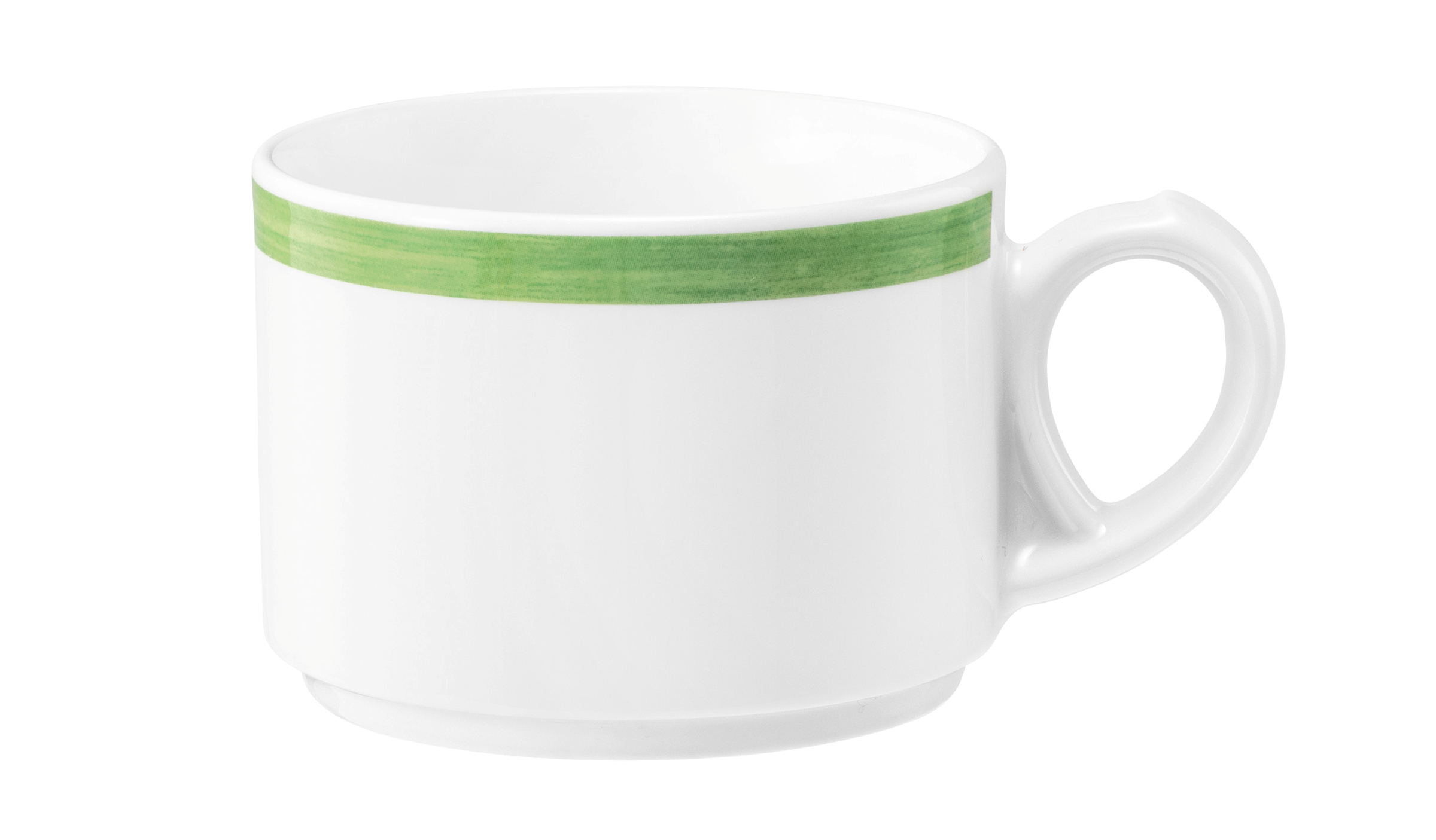 Kaffeetasse rund 0,18l COMMUNITY pinselband grün