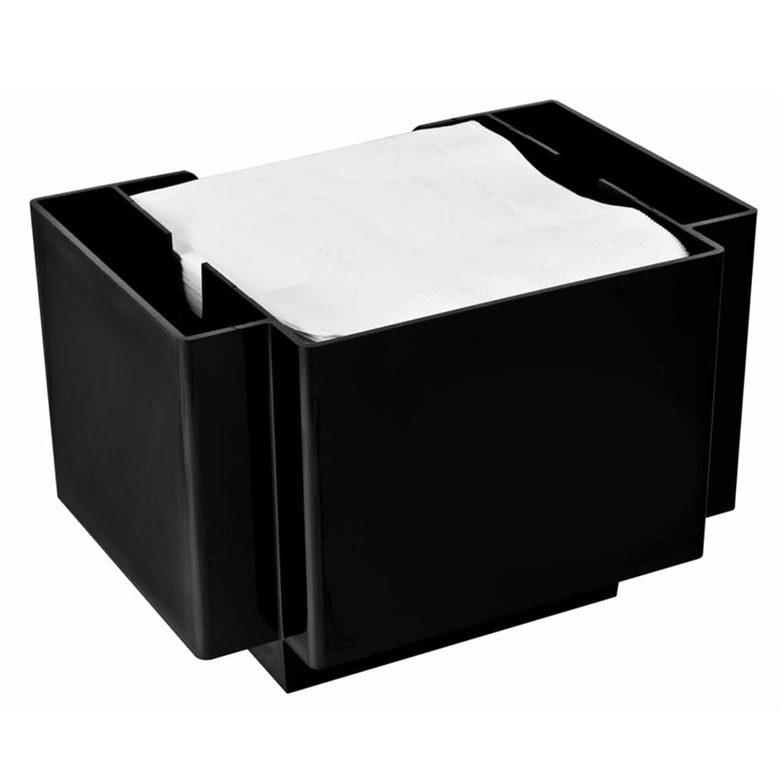 Serviettenhalter Kunststoff schwarz 3-teilig