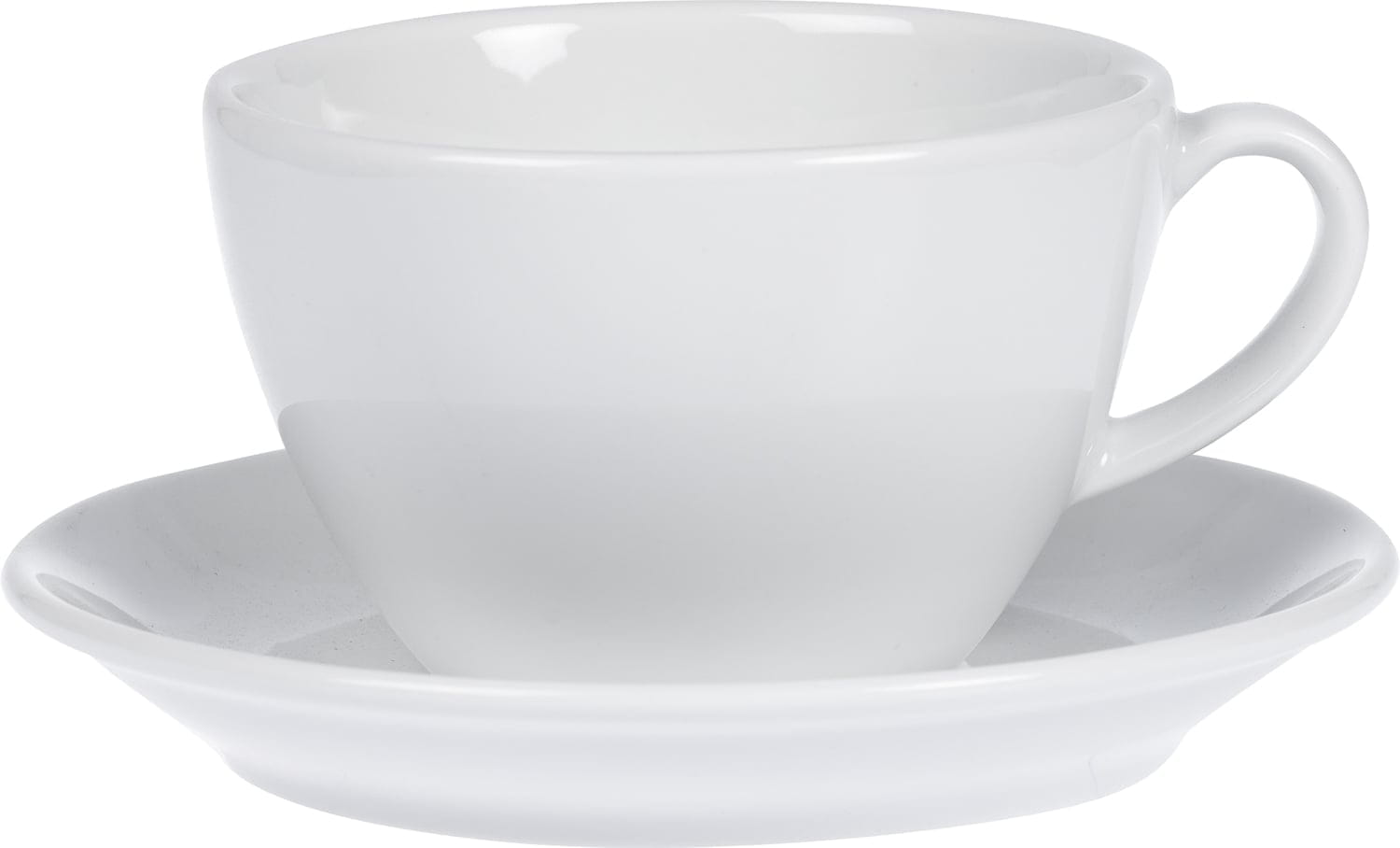 Milchkaffeetasse 0,4L mit Untertasse BISTRO weiß