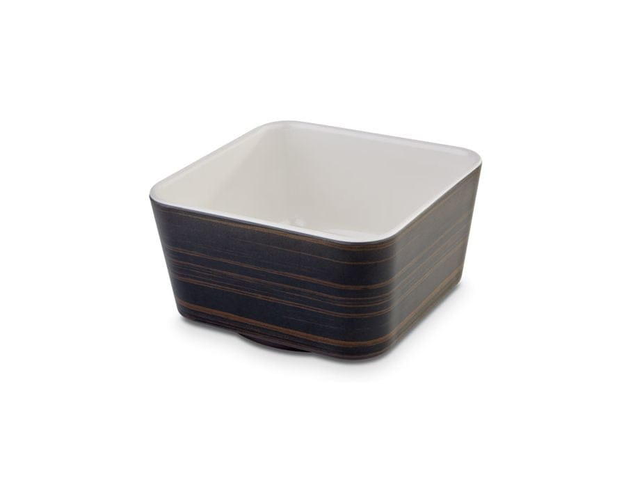 Schale UNIVERSAL  Holzoptik innen weiß13x13cm H:7cm