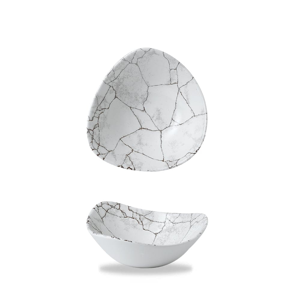 Schale dreieckig 18,5cm KINTSUGI agate grey