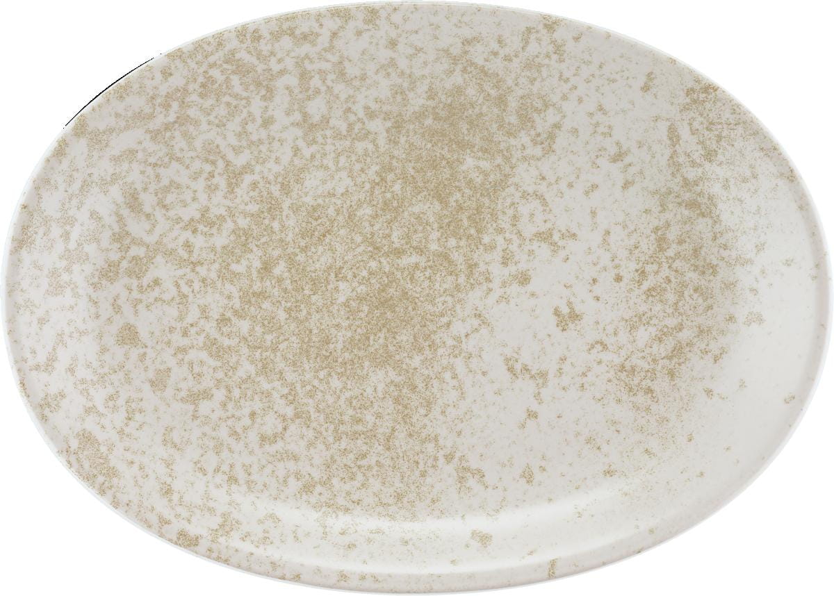 Platte oval 32x23cm SANDSTONE BEIGE