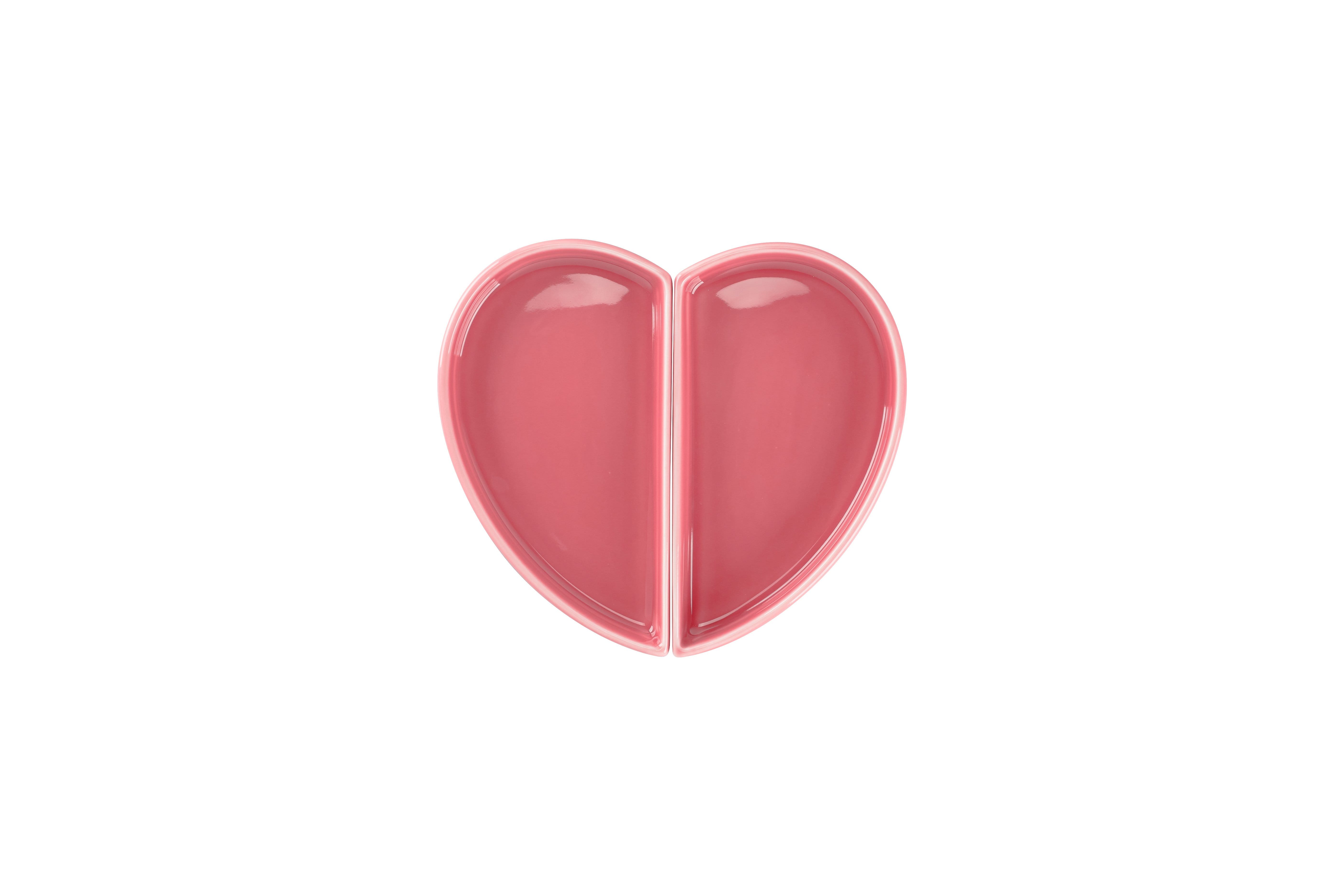 Teller flach coup linke Hälfte cm 10x18x2,5cm 0,17L CLICHÉ pink