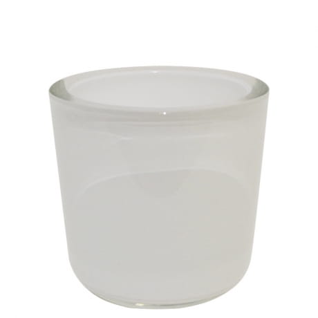 8 Stück Windlicht rund 7,5cm Q-LIGHTS warmweiß  H. 7,5cm