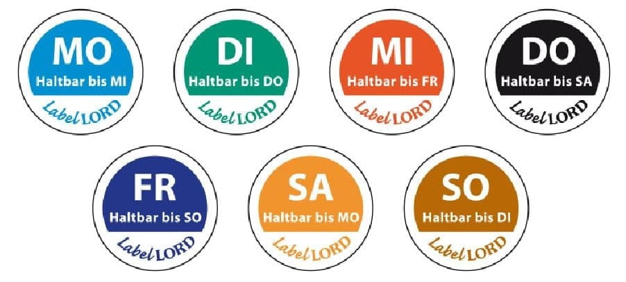 500 Stück LabelLord Etiketten "FR haltbar bis SO" lila