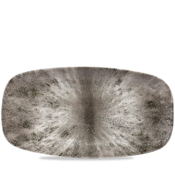 Platte eckig 35,5x18,9cm STONE quartz black