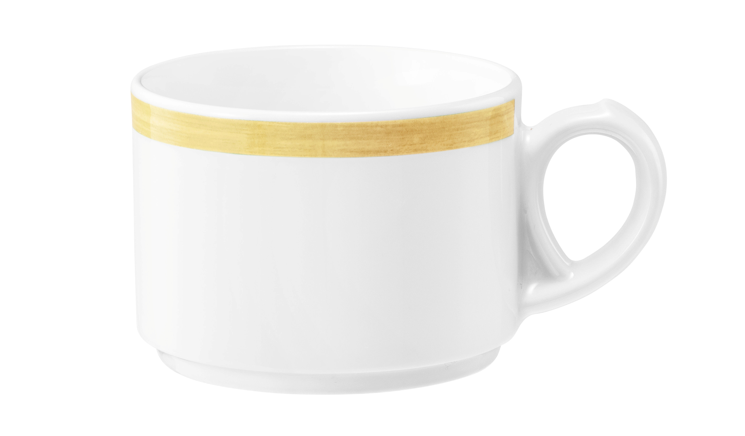 Kaffeetasse rund 0,18l COMMUNITY pinselband ocker