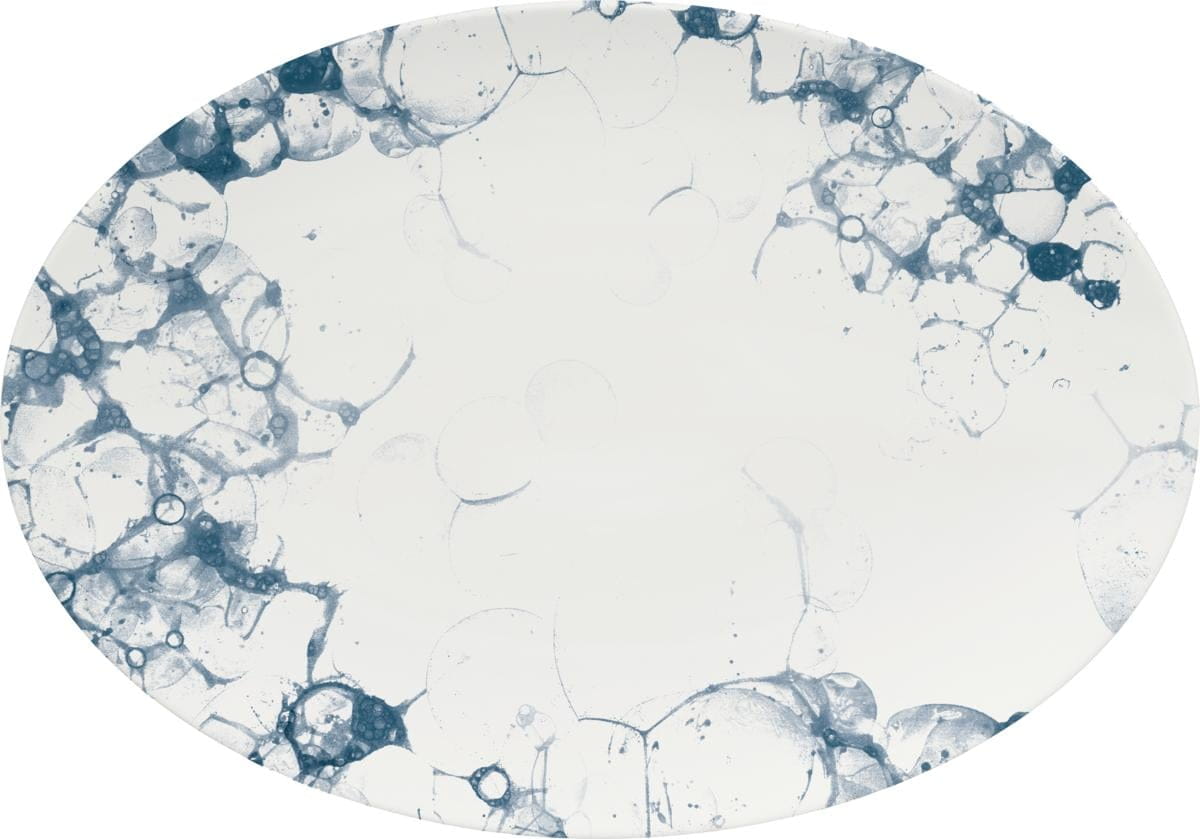 Platte oval coup 38x27cm UNLIMITED bubbles