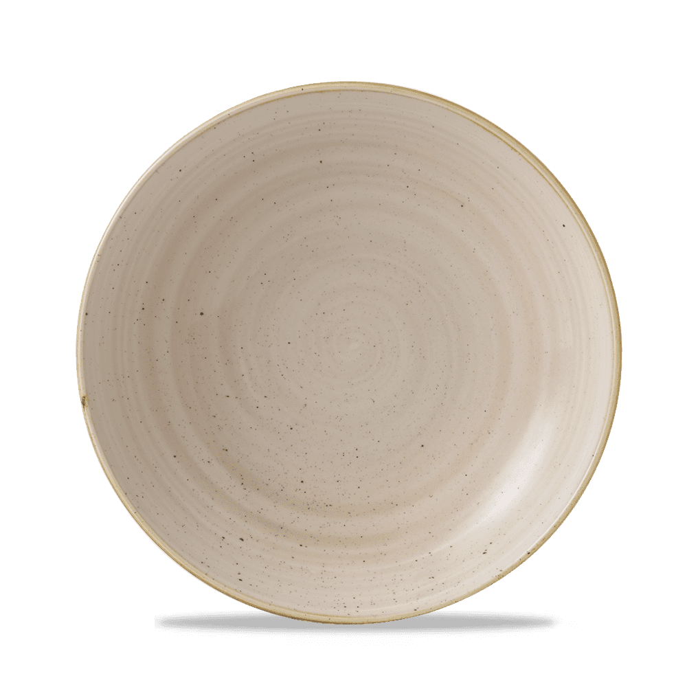 Teller tief coup 18,2cm STONECAST nutmeg cream