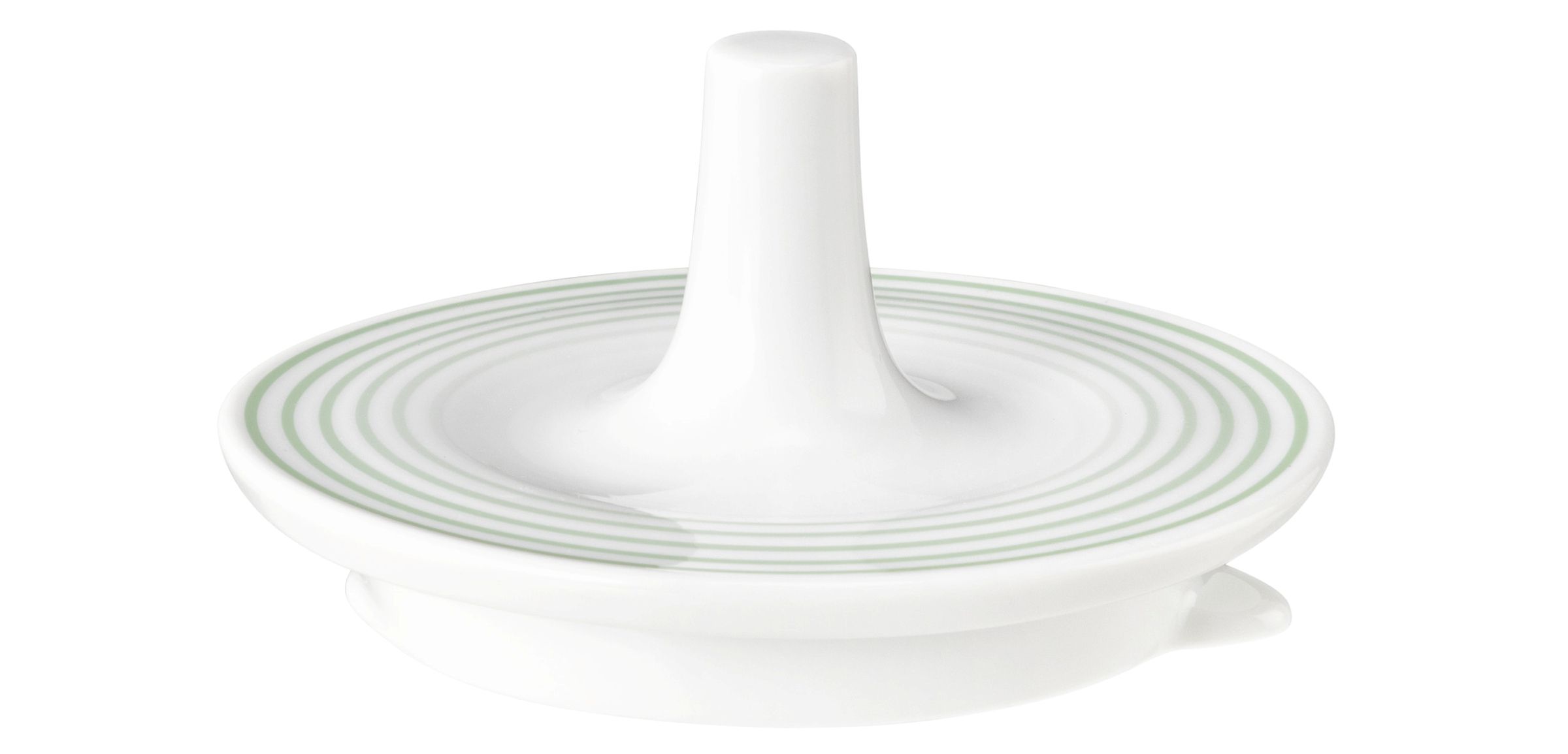 Teekannen-Deckel mit Relief 1 BLUES salbeigrün