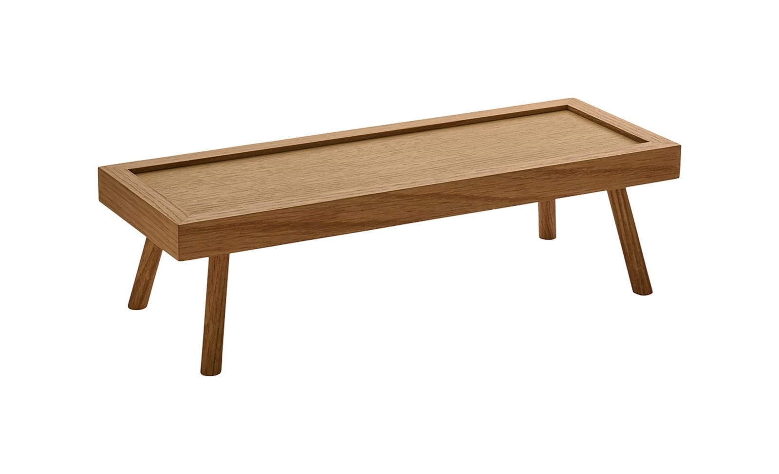 Präsenter 36x13cm auf Füßen H 8cm ANANTI eiche