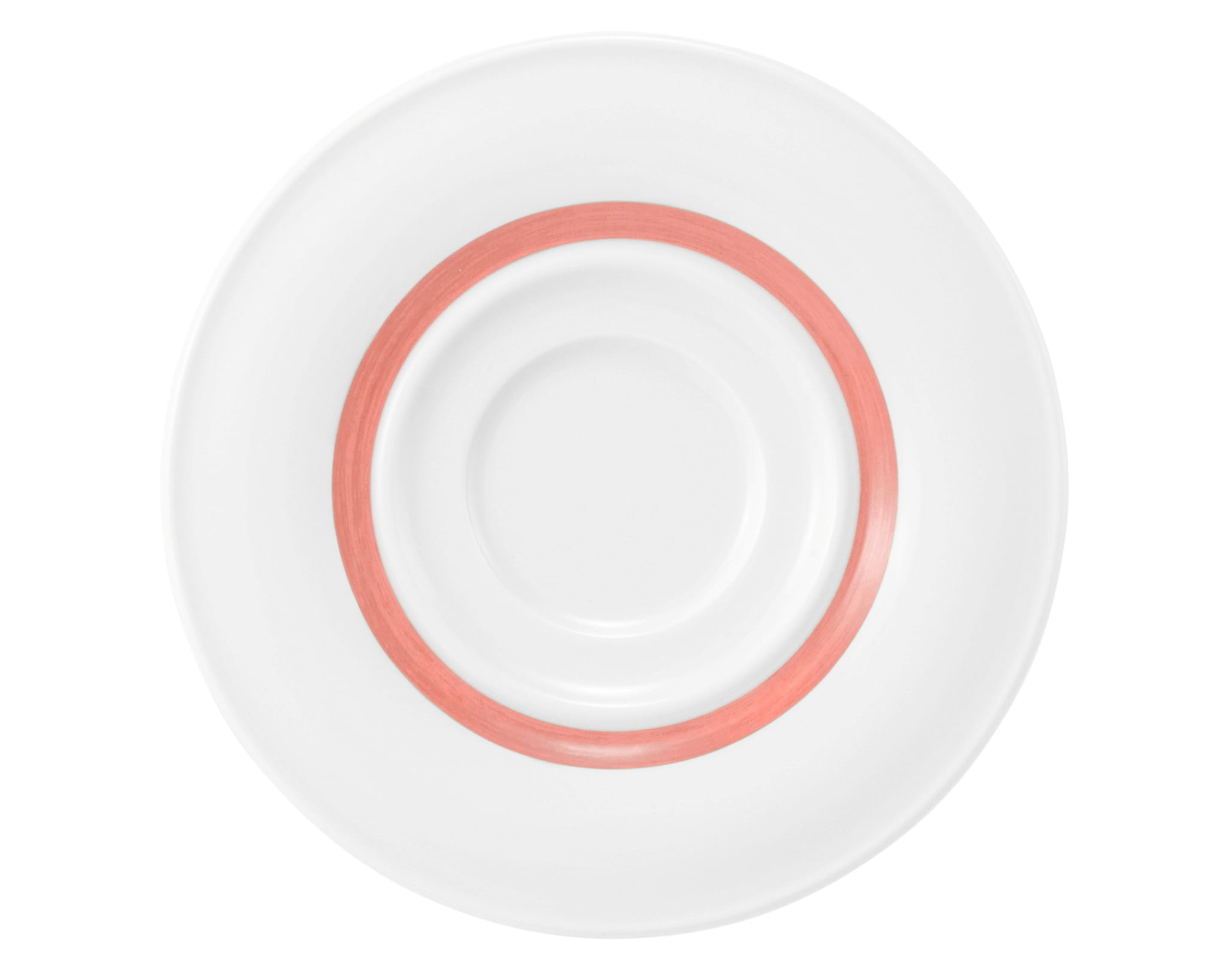 Kombiuntertasse rund 1 15,5cm COMMUNITY pinselband rot