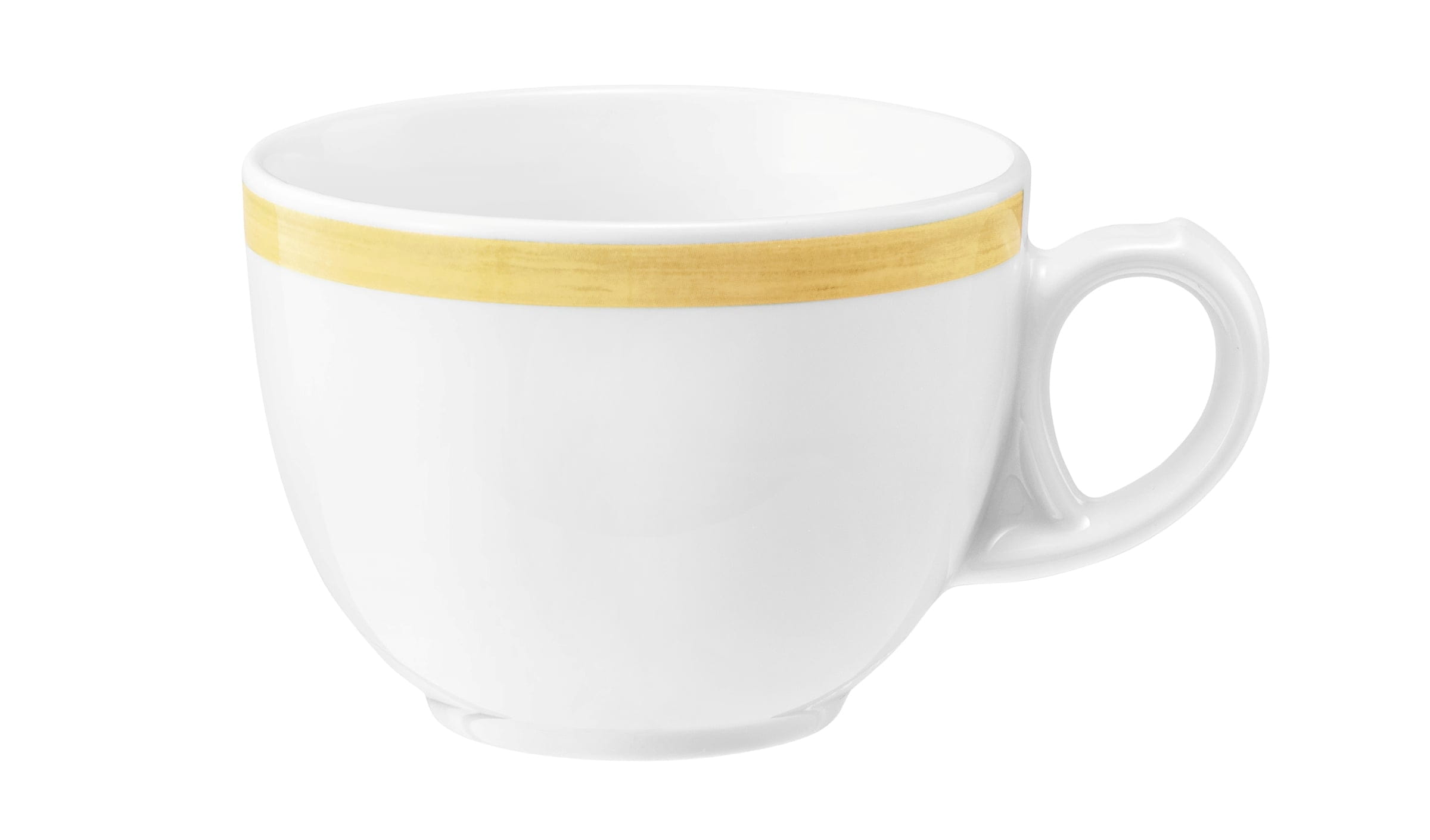 Kaffeetasse rund 0,22l Tulpe COMMUNITY pinselband ocker