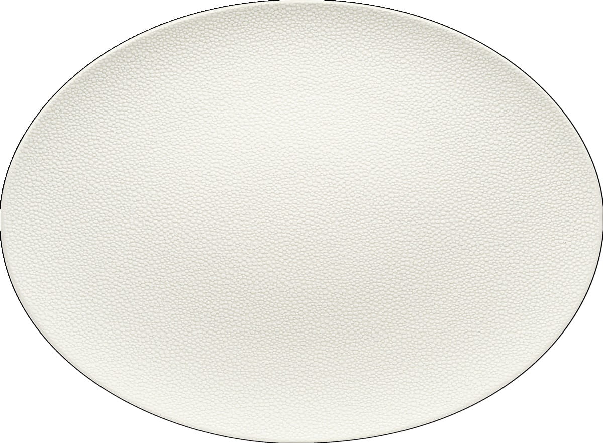 Platte oval coup 33x24cm PURITY PEARLS LIGHT