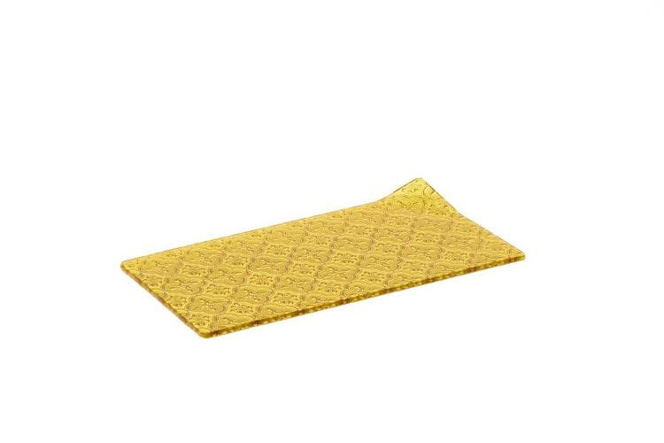 Glasteller L 27x17cm AMBAR