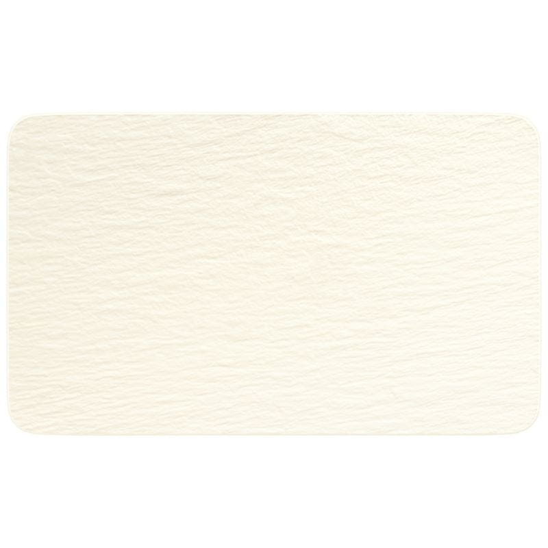 Platte rechteckig 28x17x1,5cm THE ROCK White Glacier