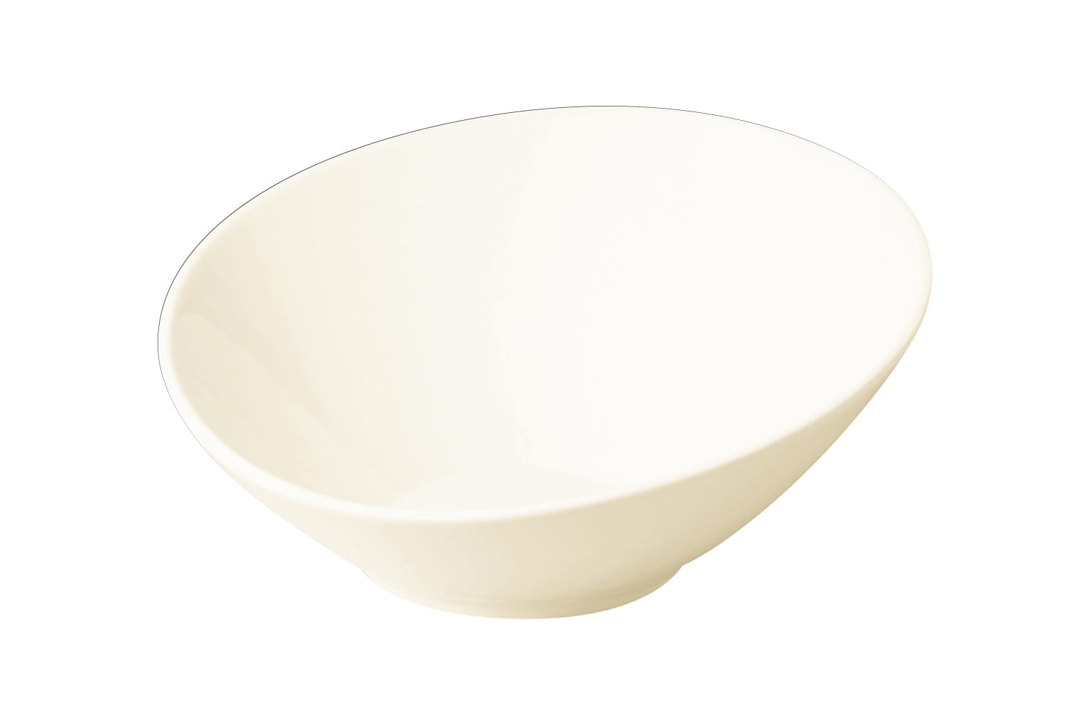 Schale asymetrisch 29x29x14cm BUFFET