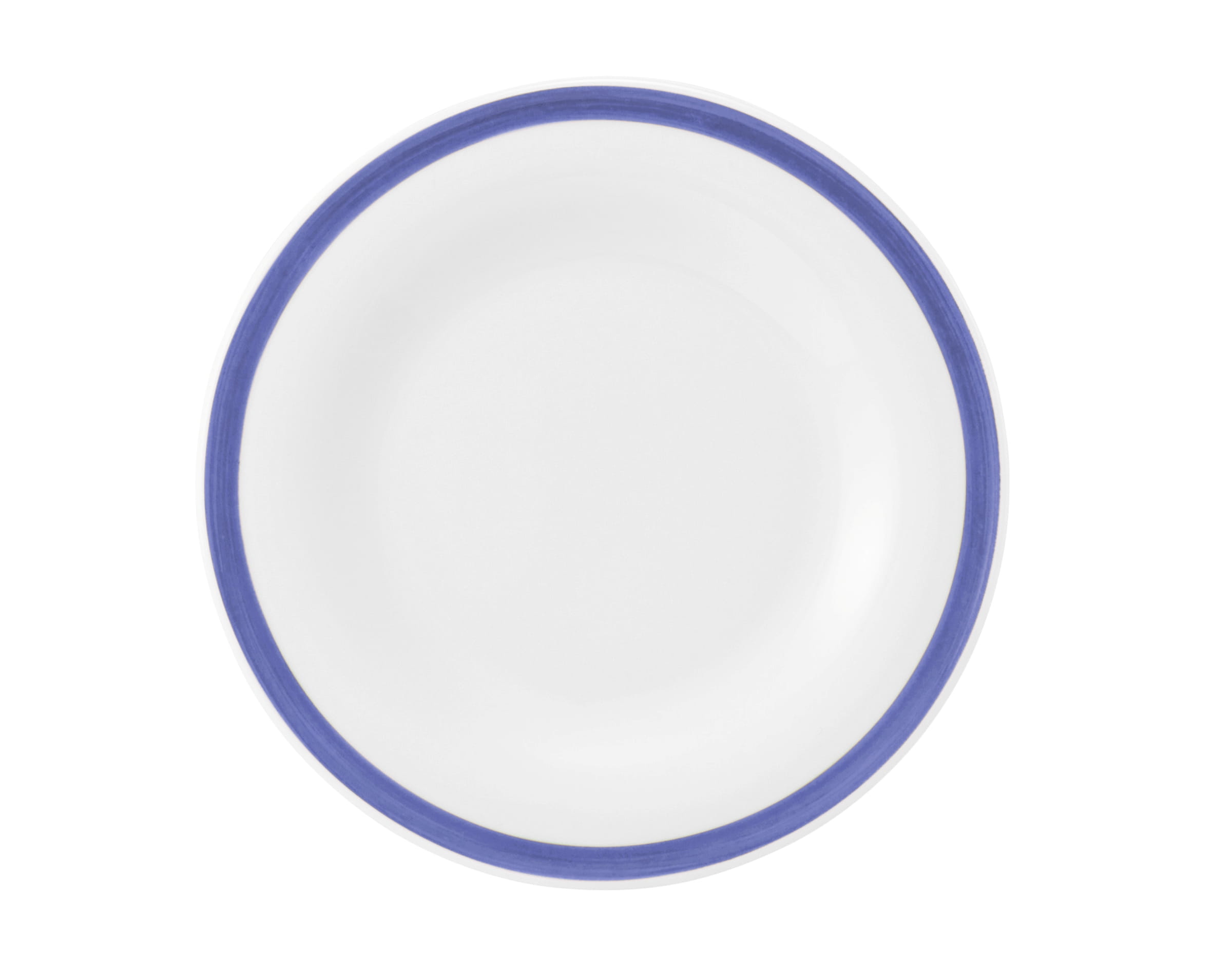 Teller rund flach 17cm COMMUNITY pinselband blau