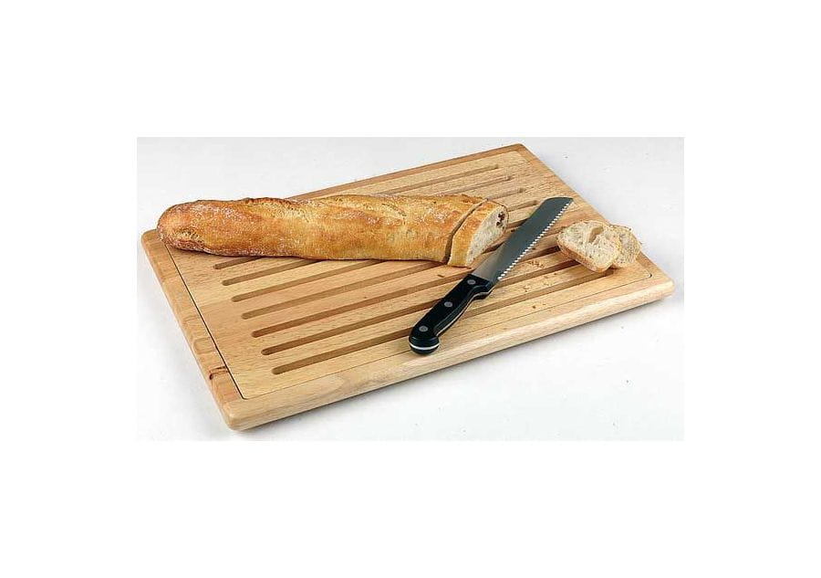 Brotschneidebrett 48x32x2,5cm Holz