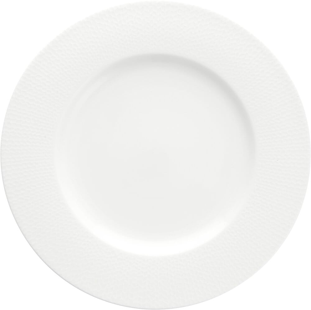 Teller flach Fahne 27cm AMANDA weiss