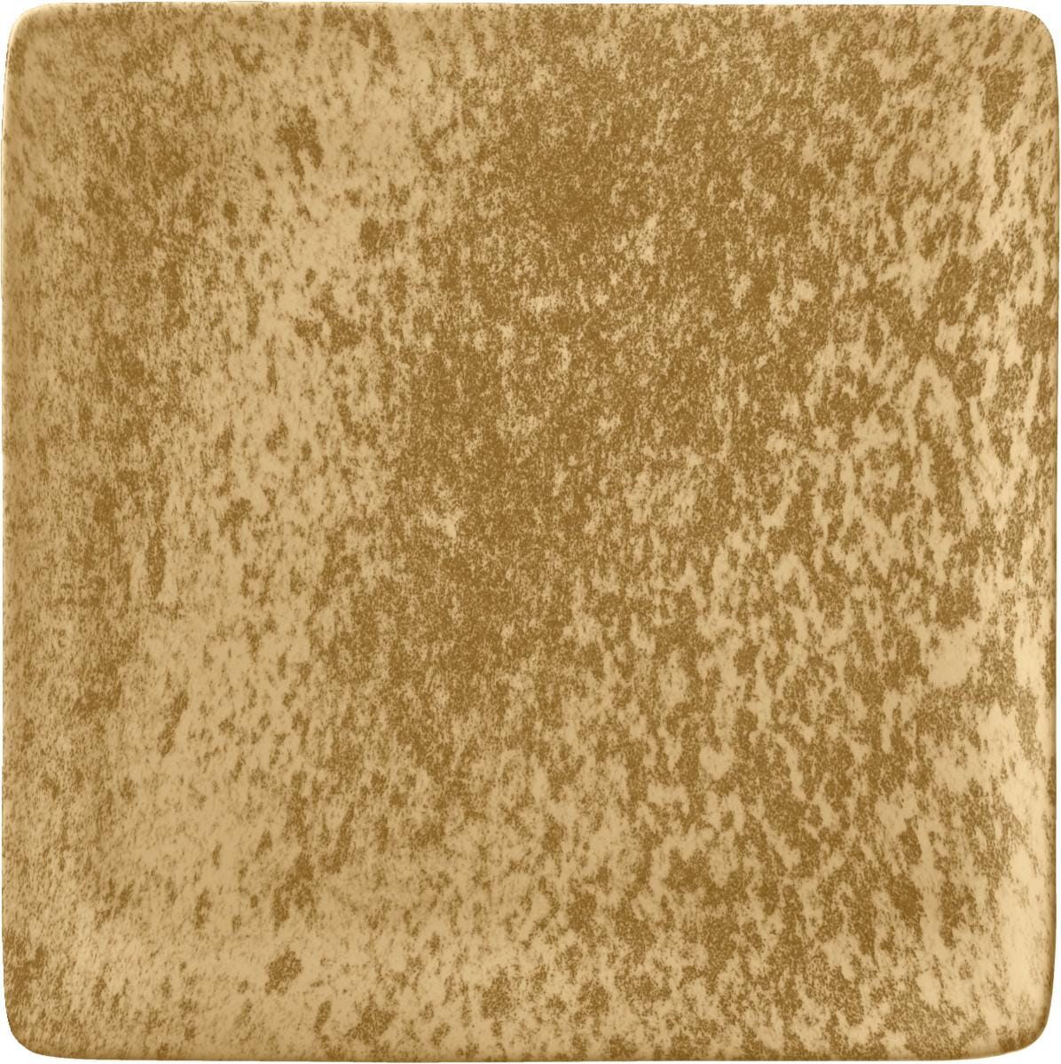 Teller flach quadratisch 29cm SANDSTONE DARK YELLOW
