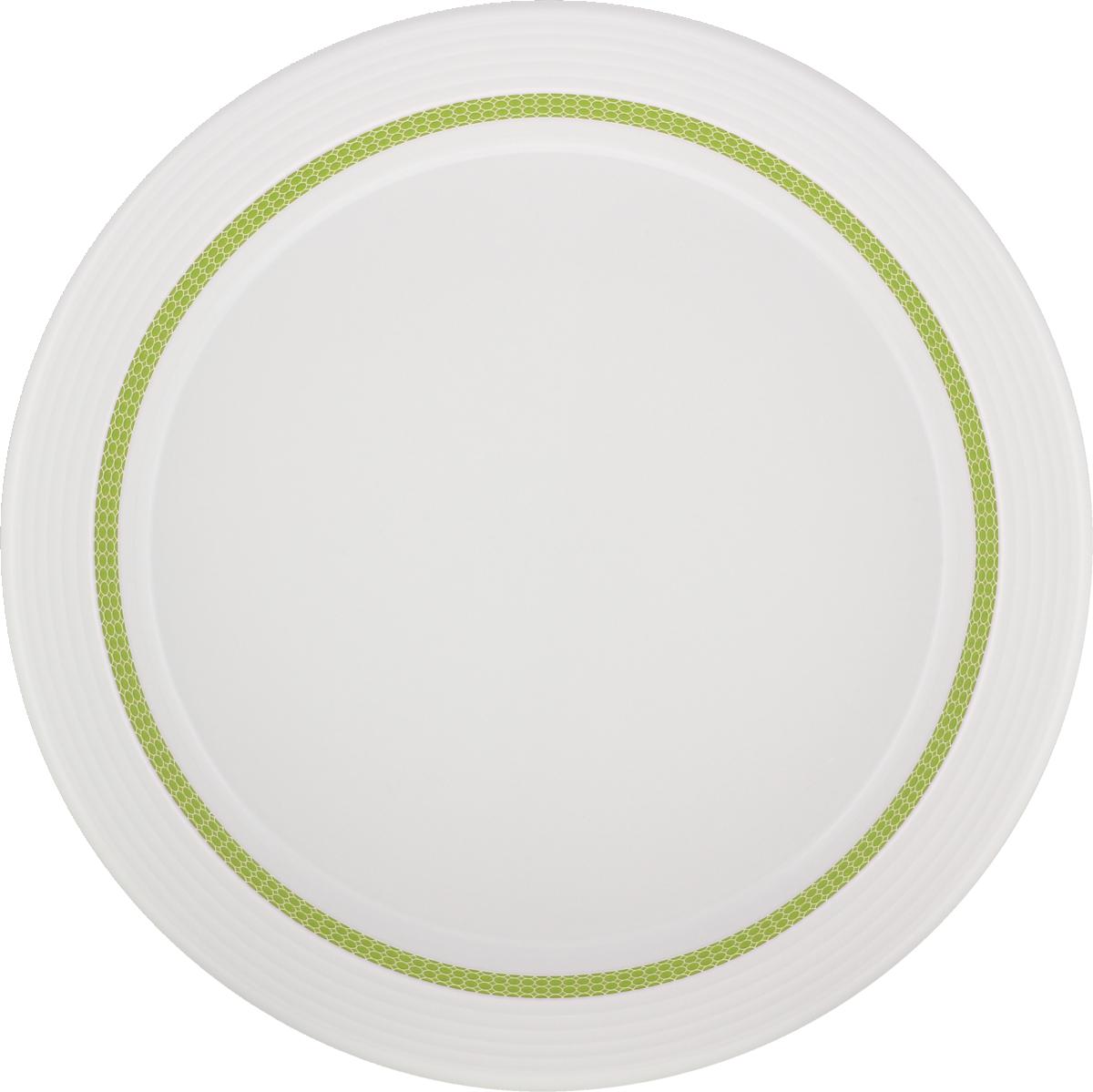 Spezialteller halbtief Fahne Relief 25cm INVITA DIALOG PUNKTE apfelgrün
