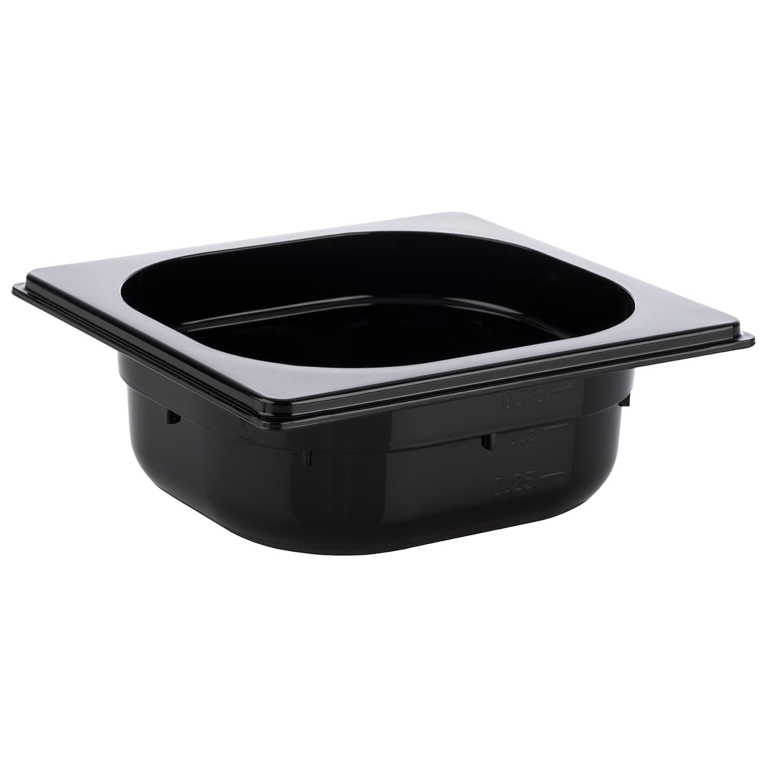 GN -Behälter 1/6-65mm  Polycarbonat schwarz