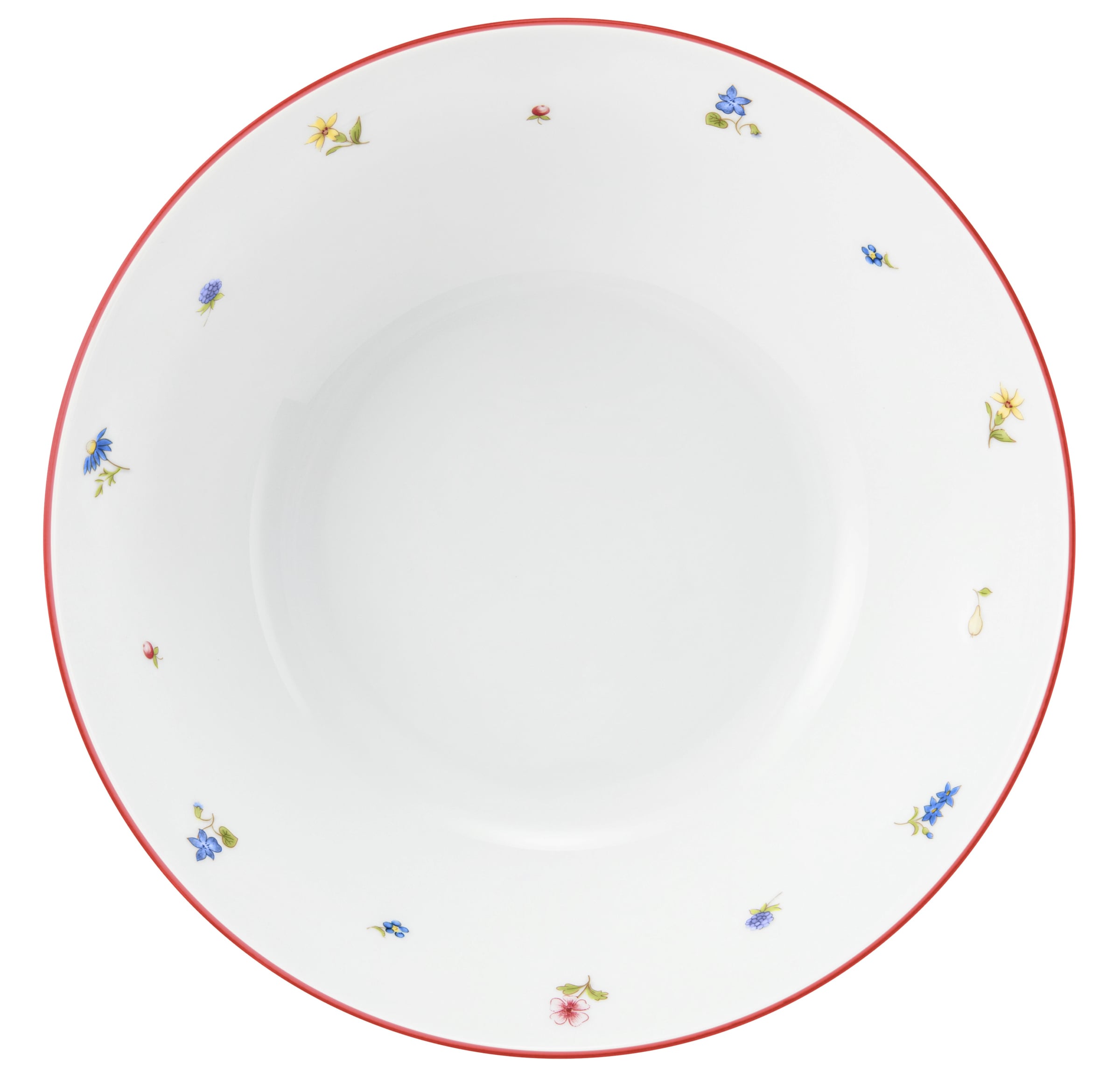 Schale rund rund 24cm COMMUNITY streublume rote linie