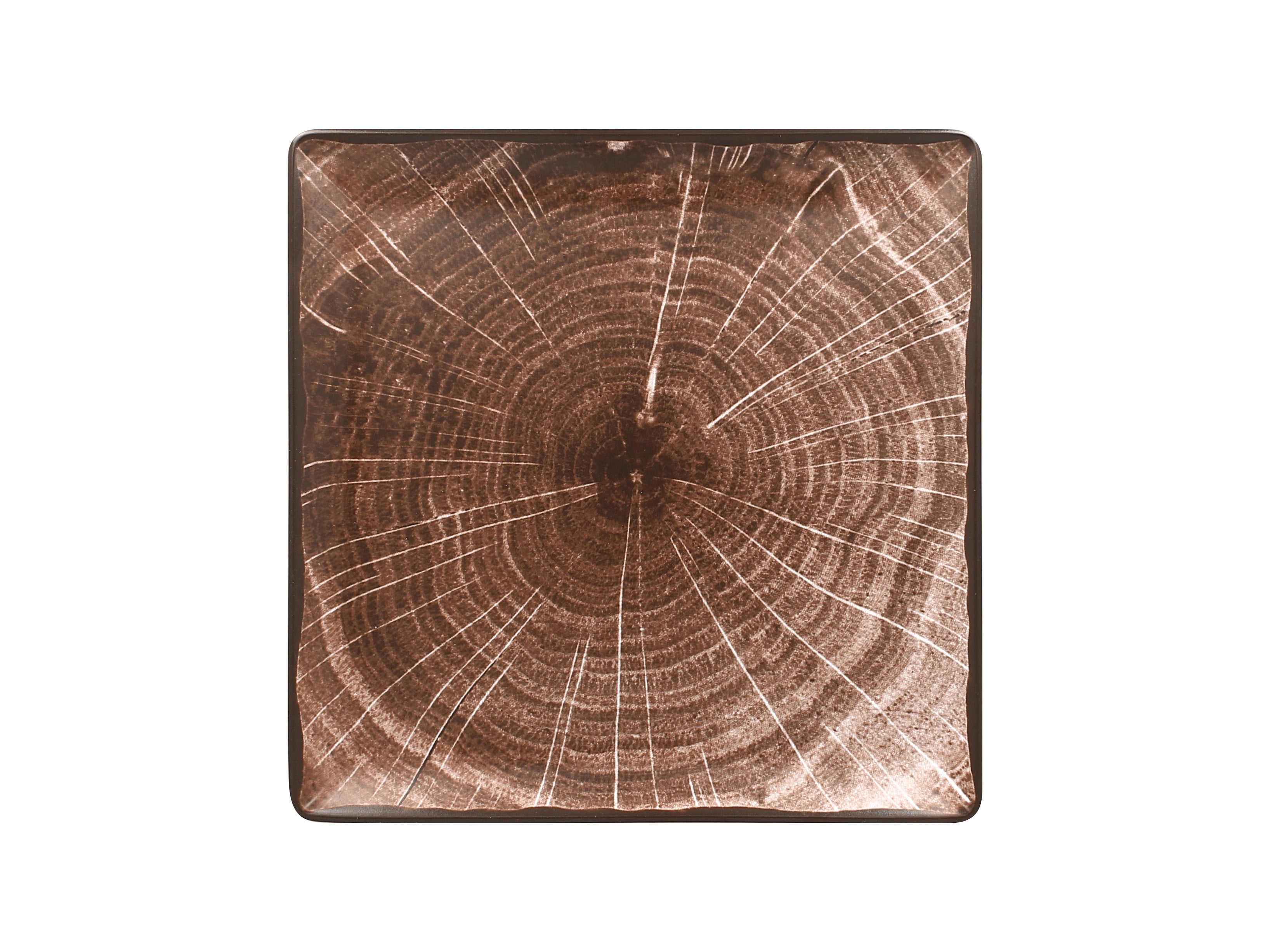Teller quadratisch 30,2cm FUSION WOODART oak-brown