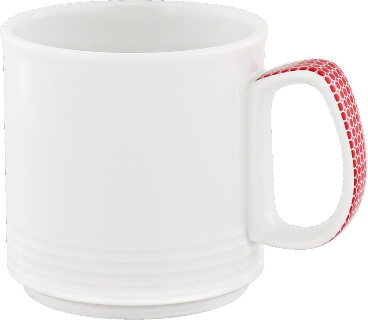 Spezialbecher stapelbar Relief 0.27l INVITA DIALOG PUNKTE kirschrot