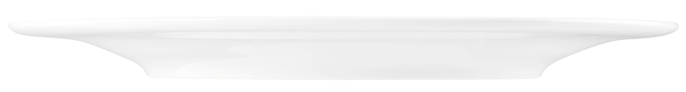 Teller rund mit Relief flach 33cm BLUES weiß