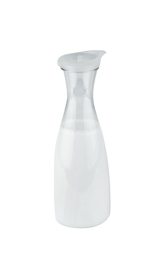 Karaffe / Kanne D:11cm H:30cm 1,6l Deckel transparent