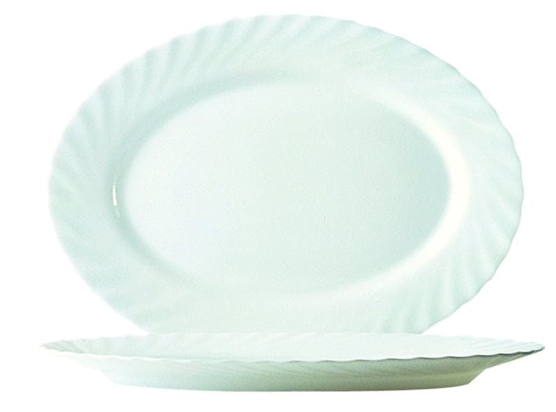 Platte oval 35cm TRIANON weiß