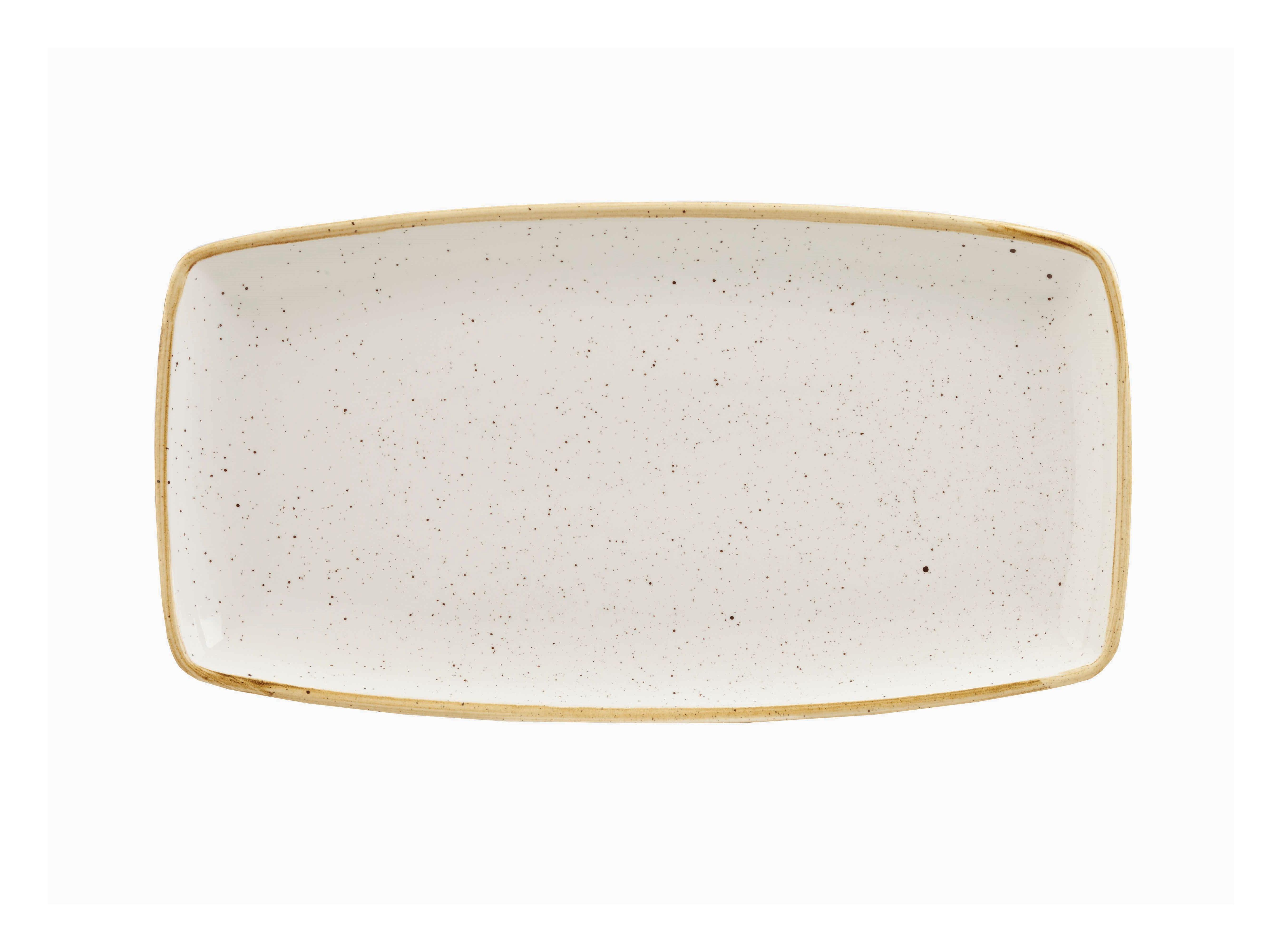 Platte eckig 35x18,5cm STONECAST barley white