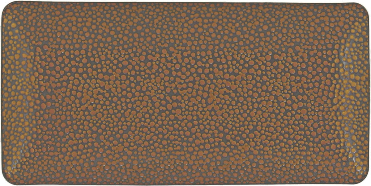 Platte rechteckig coup 18x9cm PURITY PEARLS METALLIC gold