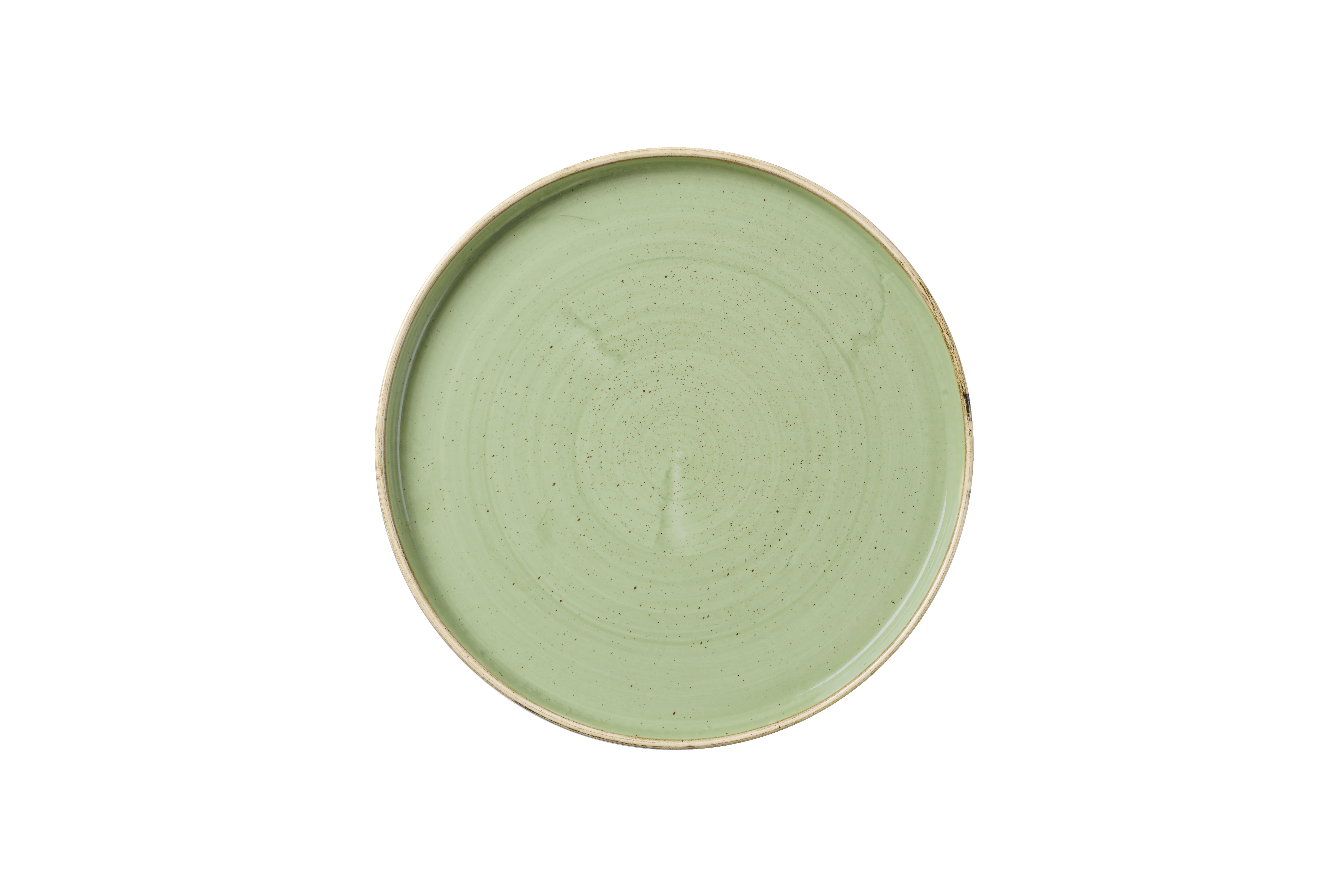 Teller flach walled 26cm STONECAST sage green