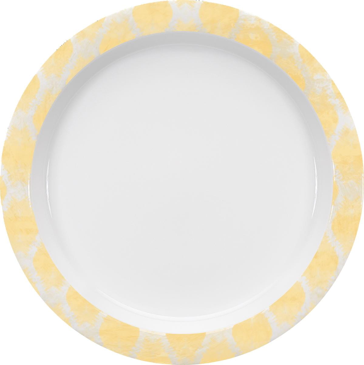 Spezialteller halbtief Fahne 25cm INVITA DIMENSION CALMERA yellow